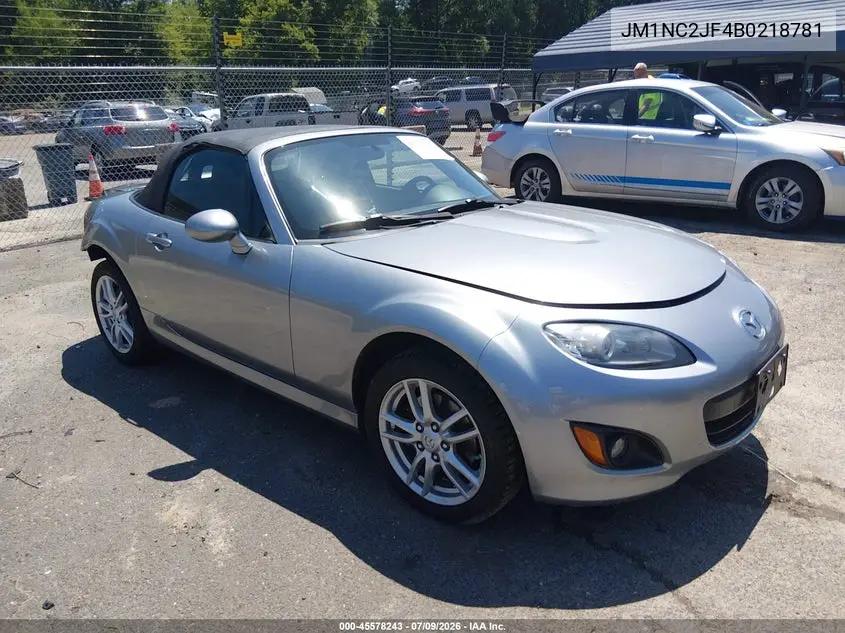 2011 Mazda Mx-5 Miata Sport VIN: JM1NC2JF4B0218781 Lot: 45578243