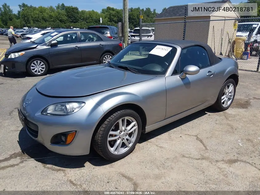 2011 Mazda Mx-5 Miata Sport VIN: JM1NC2JF4B0218781 Lot: 45578243