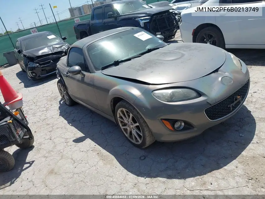 2011 Mazda Mx-5 Miata Grand Touring VIN: JM1NC2PF6B0213749 Lot: 45584053
