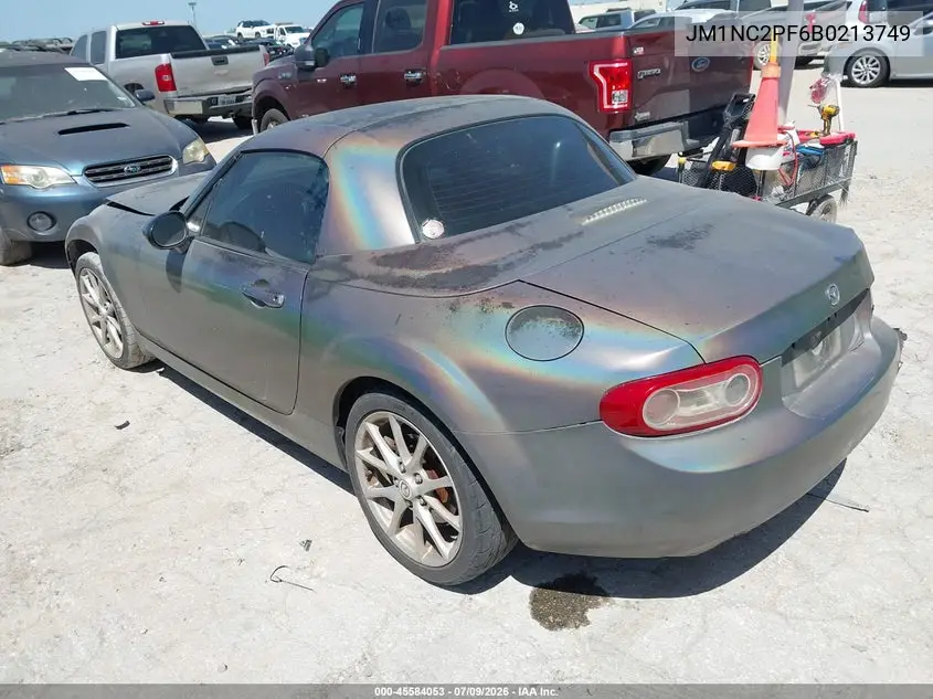 2011 Mazda Mx-5 Miata Grand Touring VIN: JM1NC2PF6B0213749 Lot: 45584053