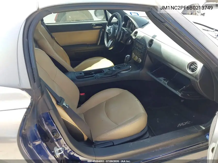2011 Mazda Mx-5 Miata Grand Touring VIN: JM1NC2PF6B0213749 Lot: 45584053