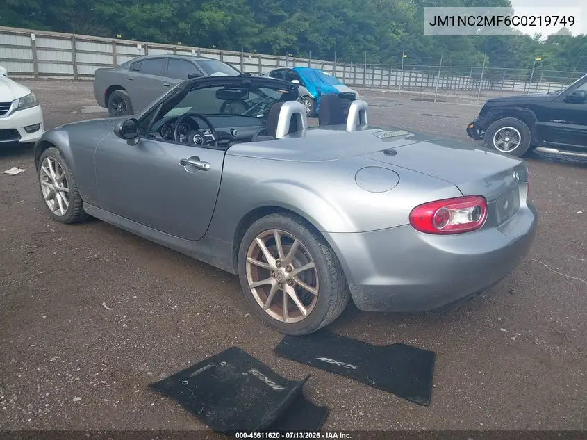 2012 Mazda Mx-5 Miata Touring VIN: JM1NC2MF6C0219749 Lot: 45611620
