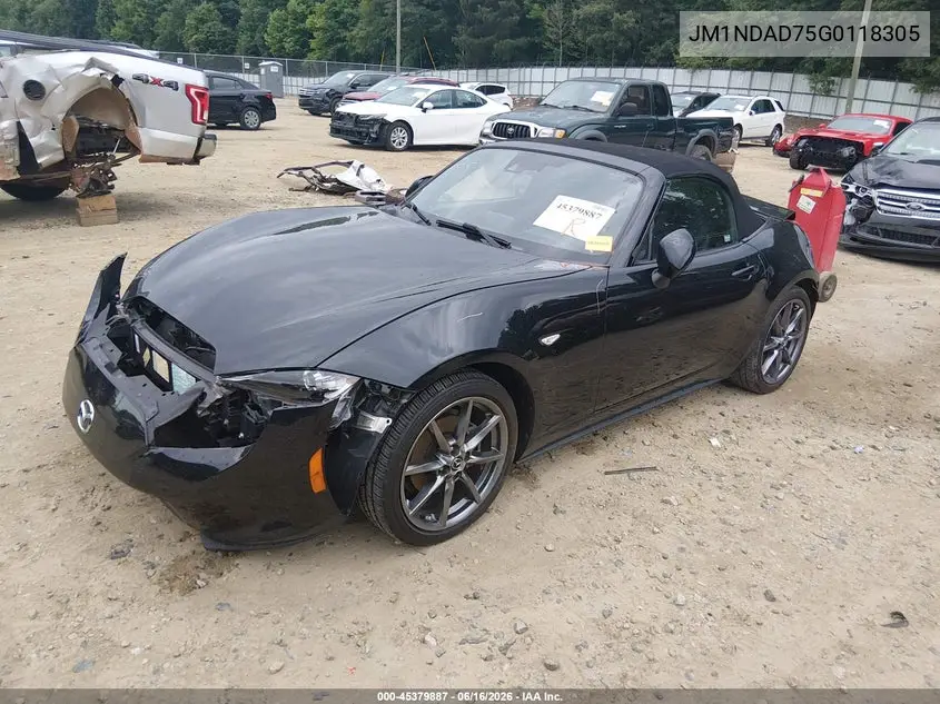 2016 Mazda Mx-5 Miata Grand Touring VIN: JM1NDAD75G0118305 Lot: 45379887