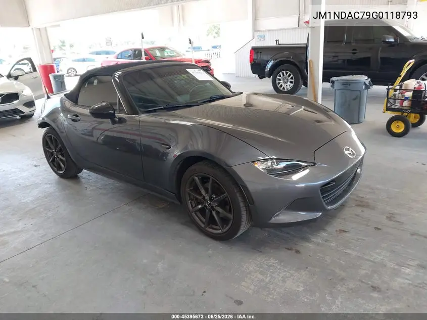 2016 Mazda Mx-5 Miata Club VIN: JM1NDAC79G0118793 Lot: 45395673