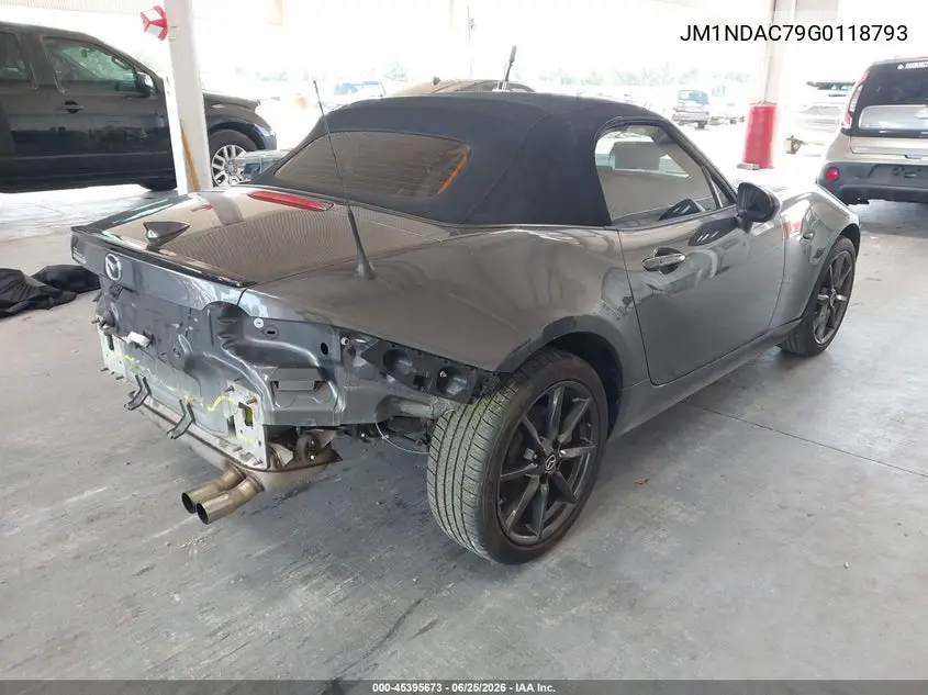 2016 Mazda Mx-5 Miata Club VIN: JM1NDAC79G0118793 Lot: 45395673