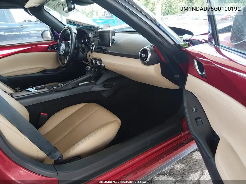 2016 Mazda Mx-5 Miata Grand Touring VIN: JM1NDAD75G0100192 Lot: 45464752