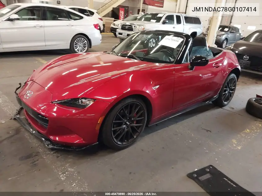 2016 Mazda Mx-5 Miata Club VIN: JM1NDAC78G0107414 Lot: 45470890