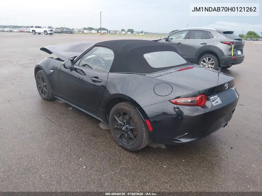 2017 Mazda Mx-5 Miata Sport VIN: JM1NDAB70H0121262 Lot: 45548129