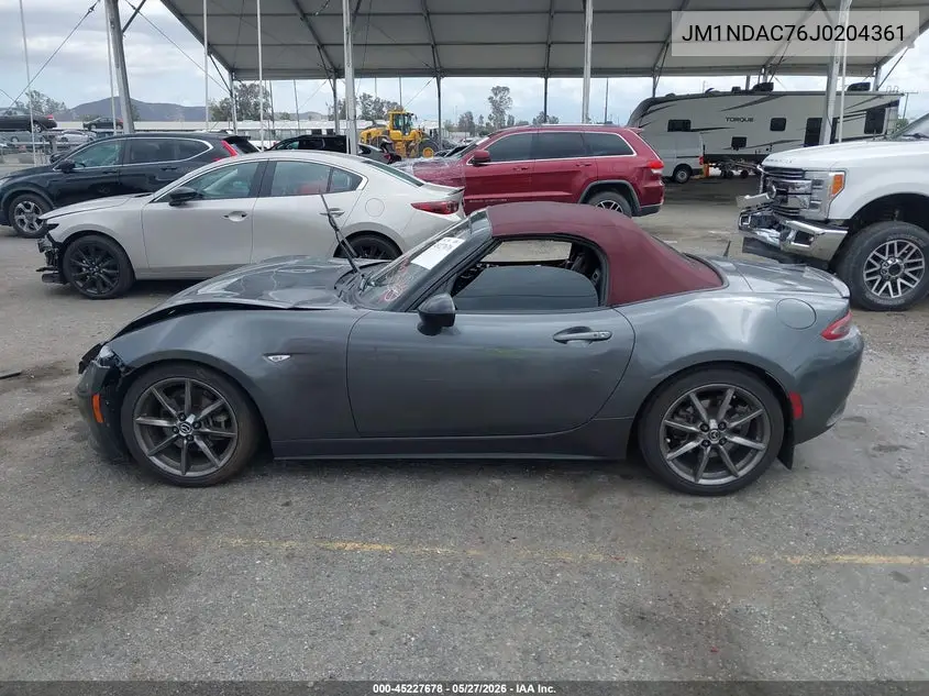 2018 Mazda Mx-5 Miata Club VIN: JM1NDAC76J0204361 Lot: 45227678