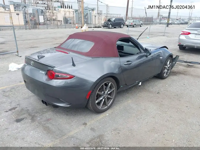 2018 Mazda Mx-5 Miata Club VIN: JM1NDAC76J0204361 Lot: 45227678