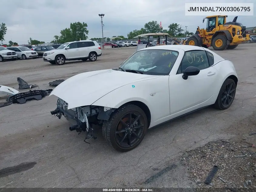 2019 Mazda Mx-5 Miata Rf Club VIN: JM1NDAL7XK0306795 Lot: 45461884