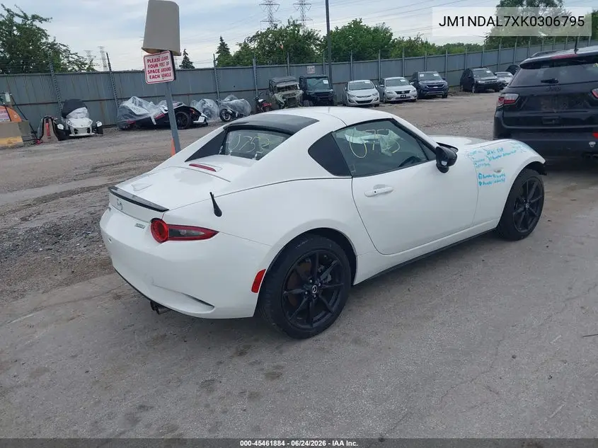 2019 Mazda Mx-5 Miata Rf Club VIN: JM1NDAL7XK0306795 Lot: 45461884