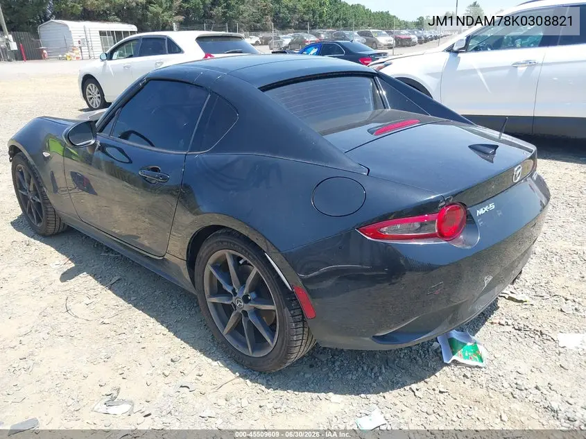 2019 Mazda Mx-5 Miata Rf Grand Touring VIN: JM1NDAM78K0308821 Lot: 45509609