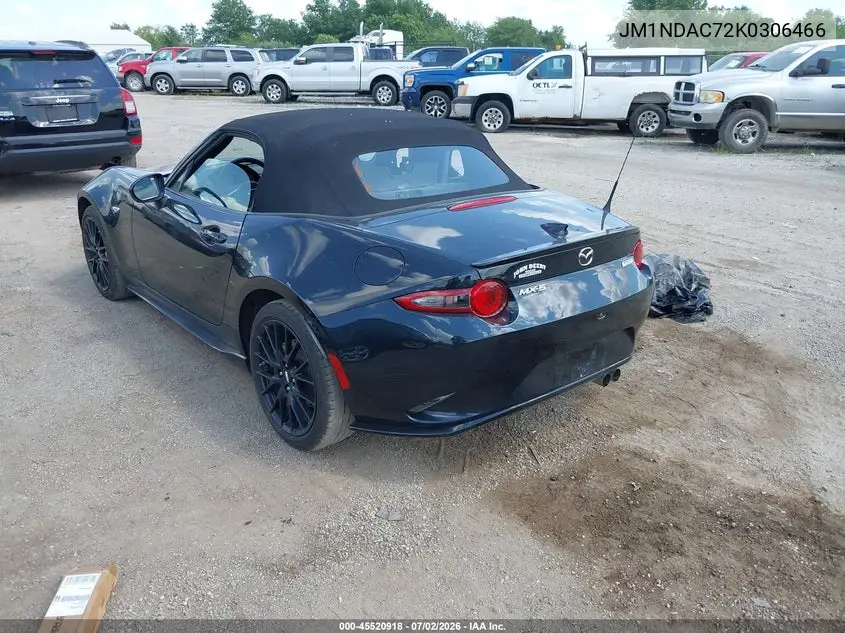 2019 Mazda Mx-5 Miata Club VIN: JM1NDAC72K0306466 Lot: 45520918