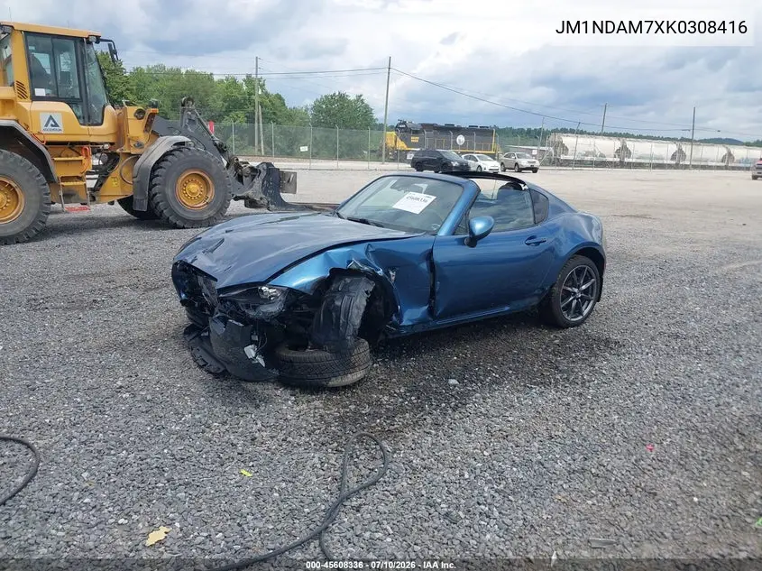 2019 Mazda Mx-5 Miata Rf Grand Touring VIN: JM1NDAM7XK0308416 Lot: 45608336