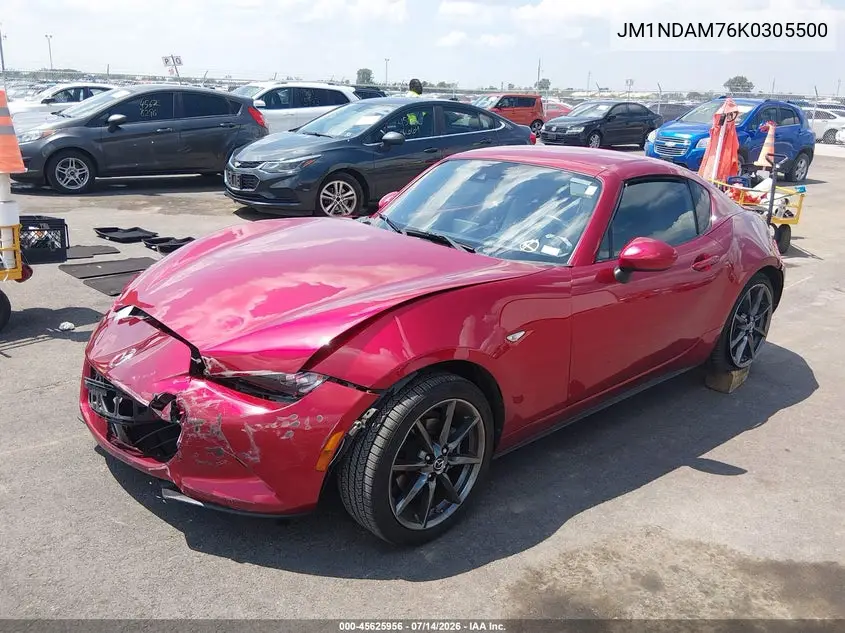 2019 Mazda Mx-5 Miata Rf Grand Touring VIN: JM1NDAM76K0305500 Lot: 45625956