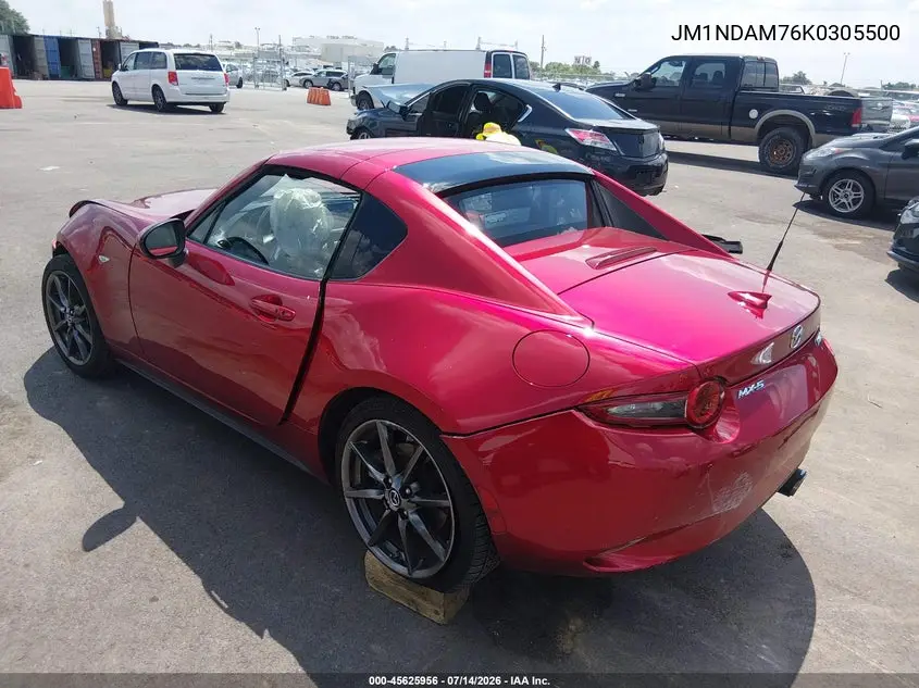 2019 Mazda Mx-5 Miata Rf Grand Touring VIN: JM1NDAM76K0305500 Lot: 45625956