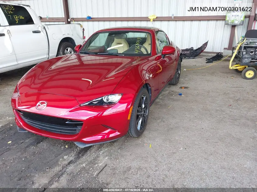 2019 Mazda Mx-5 Miata Rf Grand Touring VIN: JM1NDAM70K0301622 Lot: 45630431