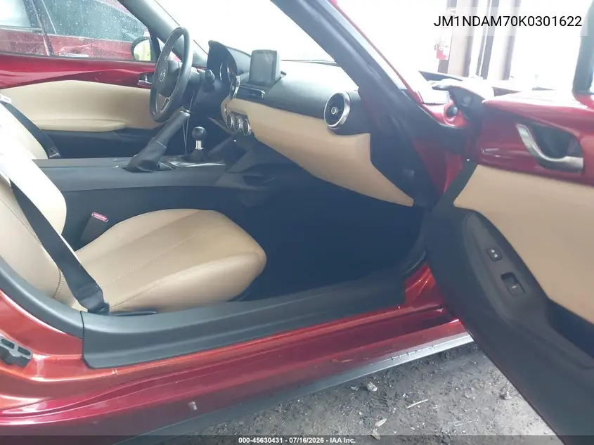 2019 Mazda Mx-5 Miata Rf Grand Touring VIN: JM1NDAM70K0301622 Lot: 45630431