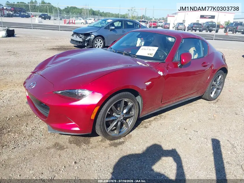 2019 Mazda Mx-5 Miata Rf Grand Touring VIN: JM1NDAM77K0303738 Lot: 45637675
