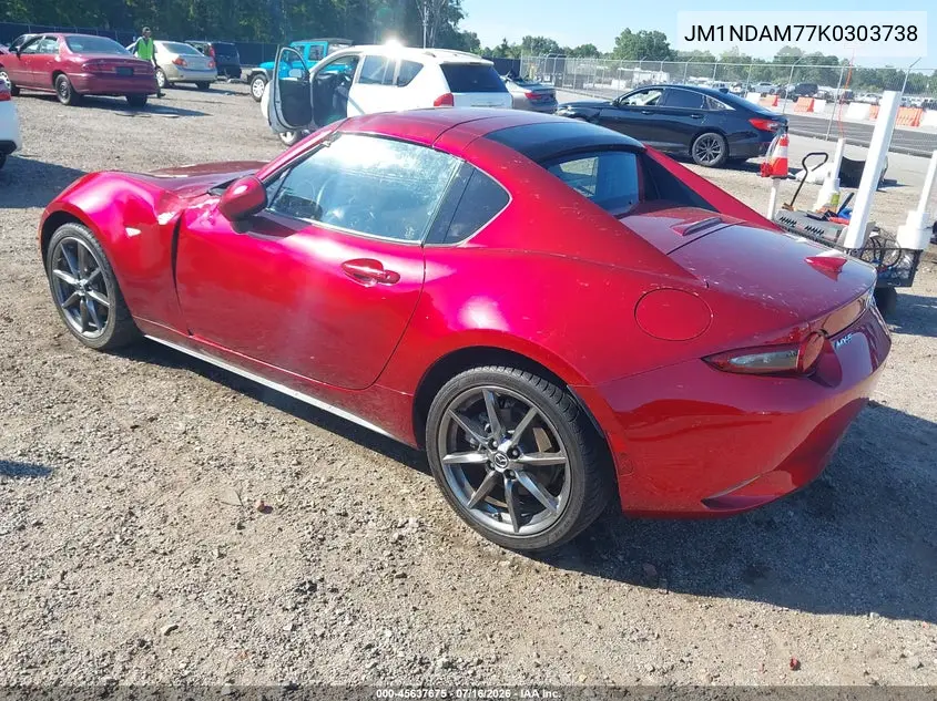2019 Mazda Mx-5 Miata Rf Grand Touring VIN: JM1NDAM77K0303738 Lot: 45637675