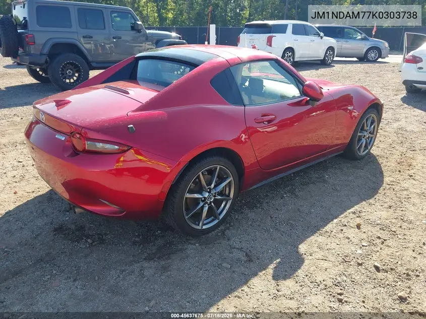 2019 Mazda Mx-5 Miata Rf Grand Touring VIN: JM1NDAM77K0303738 Lot: 45637675