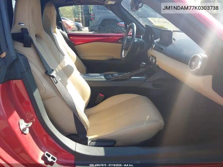 2019 Mazda Mx-5 Miata Rf Grand Touring VIN: JM1NDAM77K0303738 Lot: 45637675