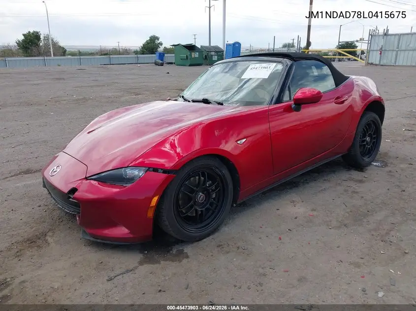 2020 Mazda Mx-5 Miata Grand Touring VIN: JM1NDAD78L0415675 Lot: 45473903