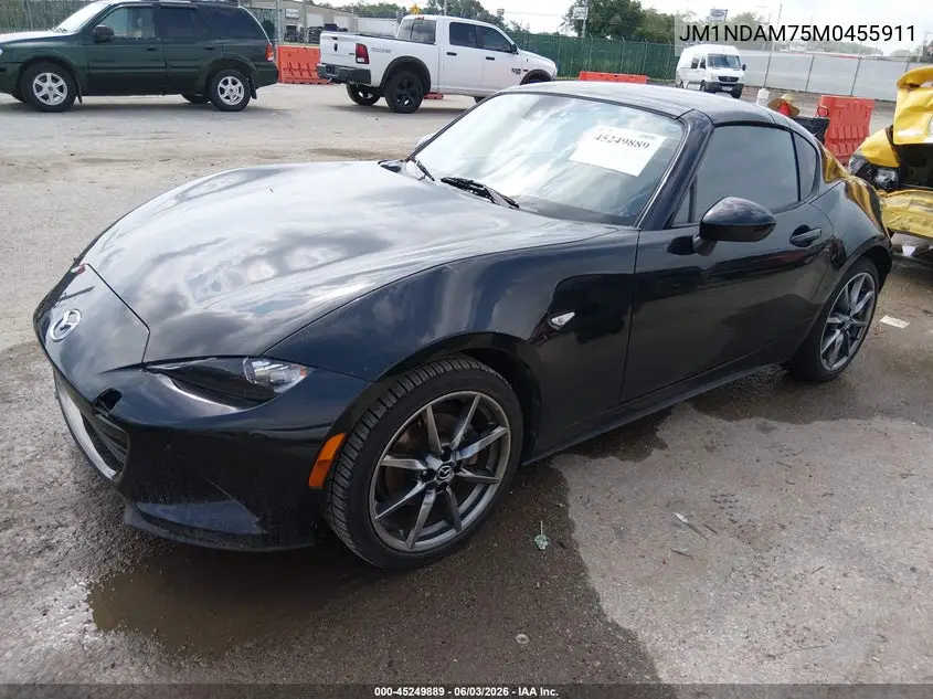 2021 Mazda Mx-5 Miata Rf Grand Touring VIN: JM1NDAM75M0455911 Lot: 45249889