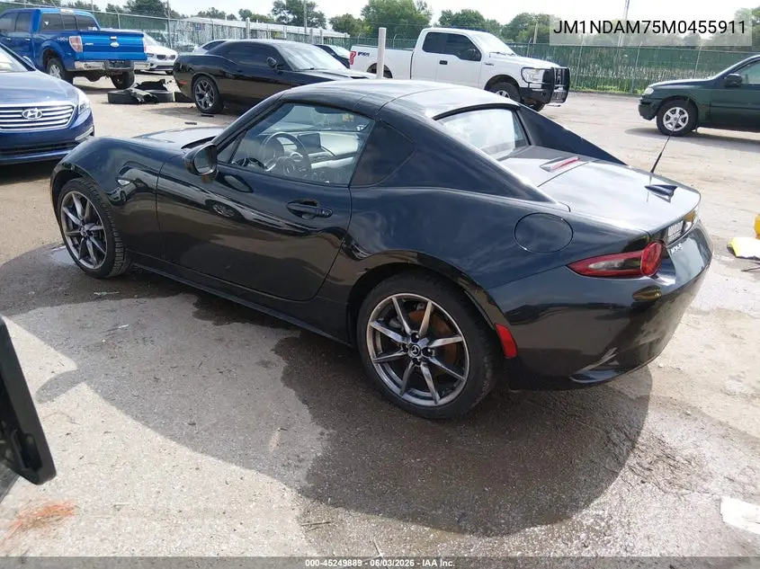 2021 Mazda Mx-5 Miata Rf Grand Touring VIN: JM1NDAM75M0455911 Lot: 45249889