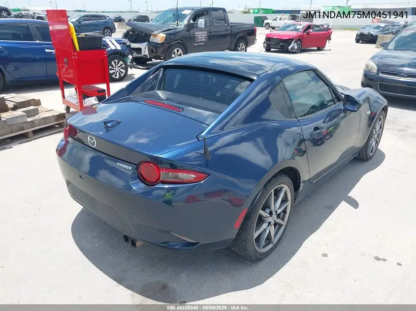 2021 Mazda Mx-5 Miata Rf Grand Touring VIN: JM1NDAM75M0451941 Lot: 45338340