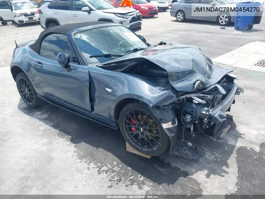 2021 Mazda Mx-5 Miata Club VIN: JM1NDAC78M0454270 Lot: 45340546