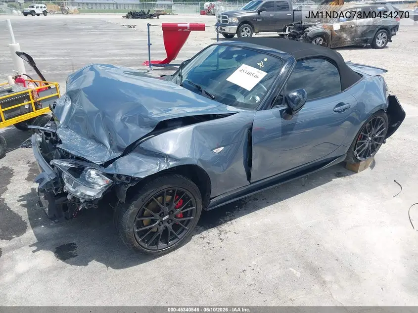 2021 Mazda Mx-5 Miata Club VIN: JM1NDAC78M0454270 Lot: 45340546