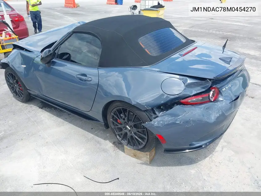 2021 Mazda Mx-5 Miata Club VIN: JM1NDAC78M0454270 Lot: 45340546