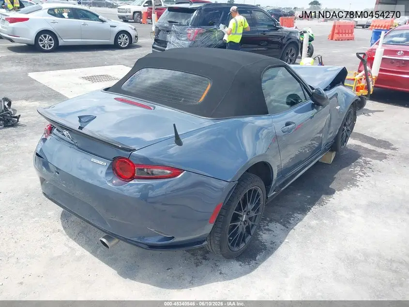 2021 Mazda Mx-5 Miata Club VIN: JM1NDAC78M0454270 Lot: 45340546