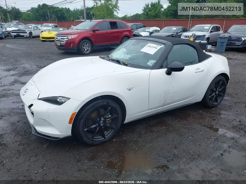 2021 Mazda Mx-5 Miata Club VIN: JM1NDAC78M0452213 Lot: 45423596