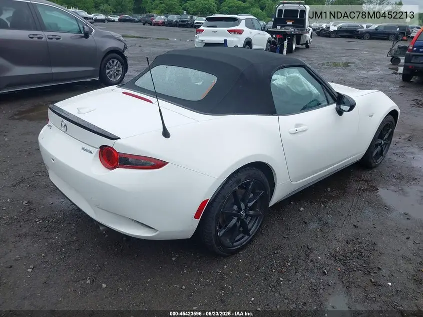 2021 Mazda Mx-5 Miata Club VIN: JM1NDAC78M0452213 Lot: 45423596
