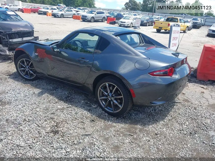 2021 Mazda Mx-5 Miata Rf Grand Touring VIN: JM1NDAM74M0451123 Lot: 45455908