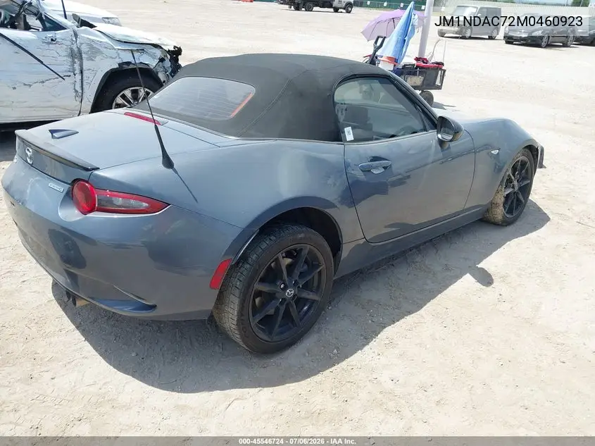 2021 Mazda Mx-5 Miata Club VIN: JM1NDAC72M0460923 Lot: 45546724