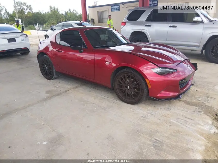 2022 Mazda Mx-5 Miata Rf Club VIN: JM1NDAL78N0504487 Lot: 45232005