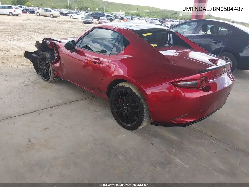 2022 Mazda Mx-5 Miata Rf Club VIN: JM1NDAL78N0504487 Lot: 45232005
