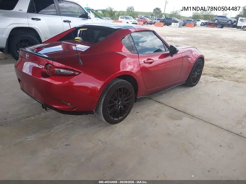 2022 Mazda Mx-5 Miata Rf Club VIN: JM1NDAL78N0504487 Lot: 45232005