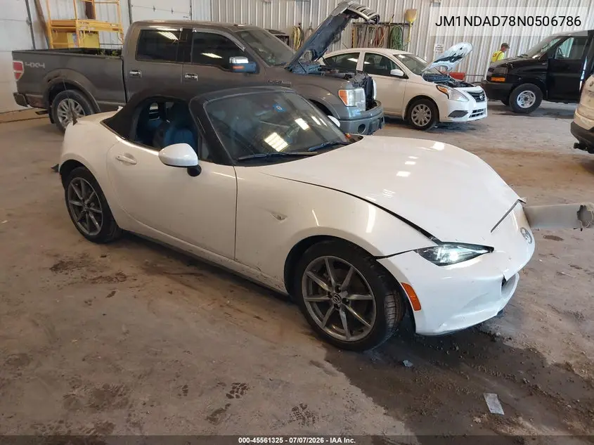 2022 Mazda Mx-5 Miata Grand Touring VIN: JM1NDAD78N0506786 Lot: 45561325