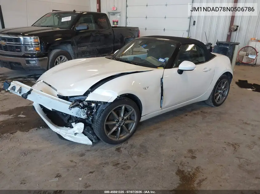 2022 Mazda Mx-5 Miata Grand Touring VIN: JM1NDAD78N0506786 Lot: 45561325