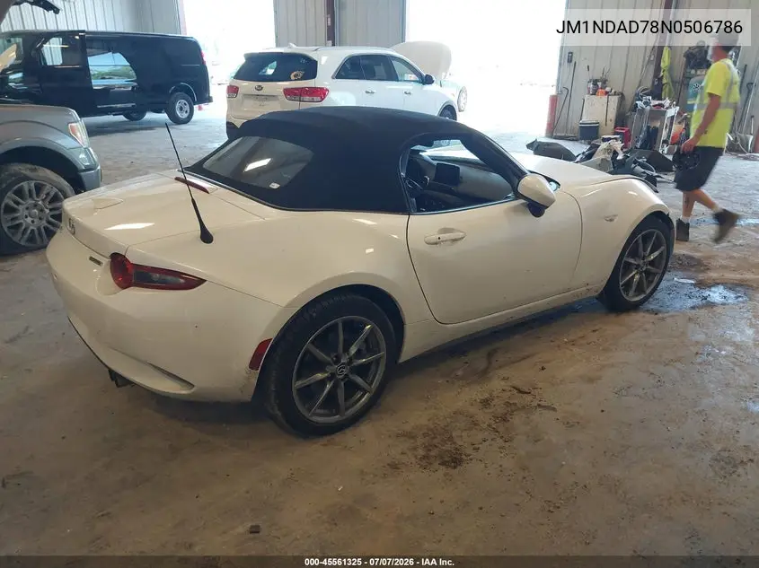 2022 Mazda Mx-5 Miata Grand Touring VIN: JM1NDAD78N0506786 Lot: 45561325