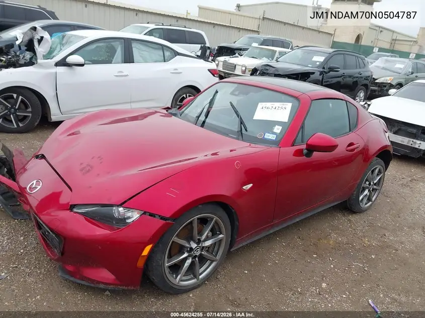 2022 Mazda Mx-5 Miata Rf Grand Touring VIN: JM1NDAM70N0504787 Lot: 45624255