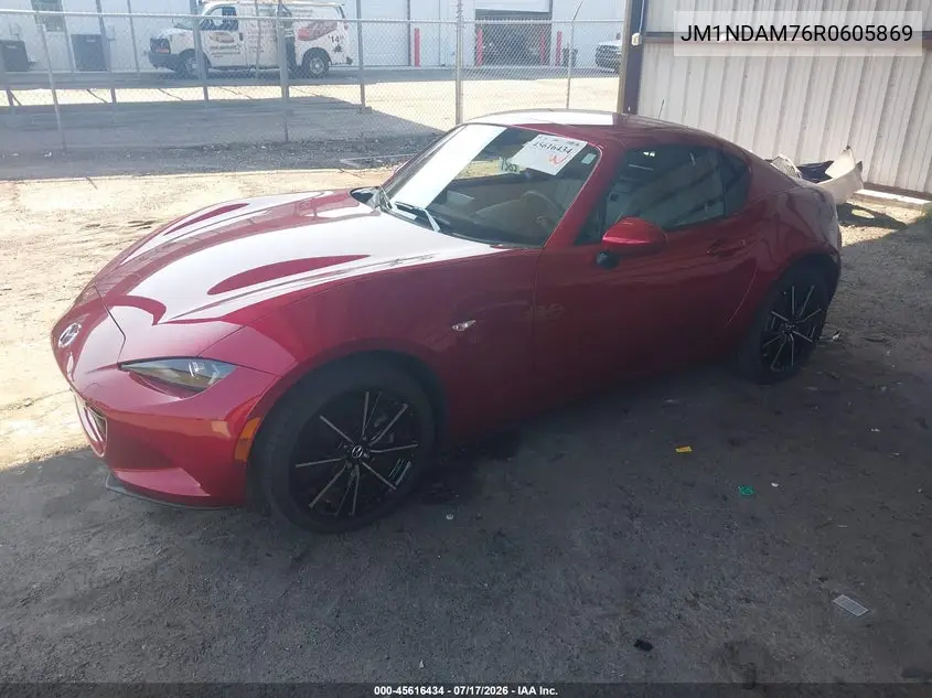 2024 Mazda Mx-5 Miata Rf Grand Touring VIN: JM1NDAM76R0605869 Lot: 45616434
