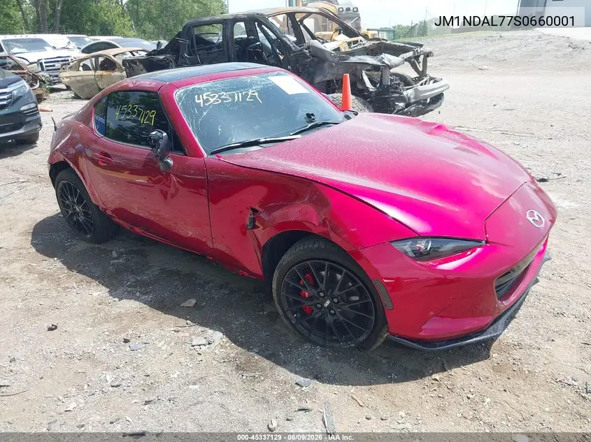 2025 Mazda Mx-5 Miata Rf Club VIN: JM1NDAL77S0660001 Lot: 45337129
