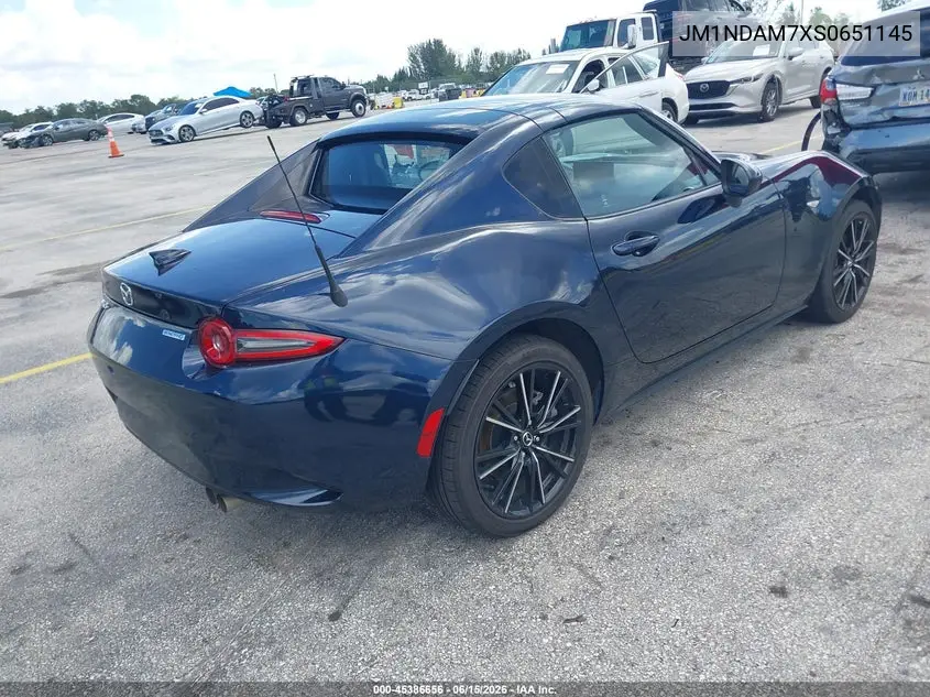 2025 Mazda Mx-5 Miata Rf Grand Touring VIN: JM1NDAM7XS0651145 Lot: 45386656