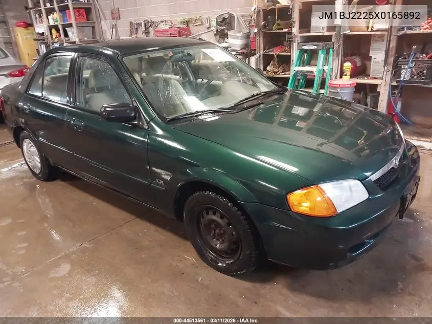 1999 Mazda Protege Dx/Lx VIN: JM1BJ2225X0165892 Lot: 44513561